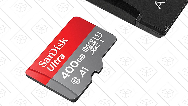 Tarjeta MicroSD SanDisk 400GB | $190 | AmazonTarjeta MicroSD SanDisk 256GB | $100 | AmazonTarjeta MicroSD SanDIsk 200GB | $63 | AmazonTarjeta MicroSD SanDisk 64GB | $19 | AmazonGráfico: Shep McAllister (Amazon)